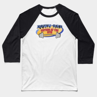 Down Bad Crying At The Gym // Retro Baseball T-Shirt